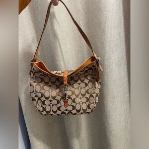 Coach Y2K Signature Canvas Shoulder Bag • Style 6845 • 2003